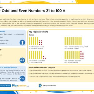 1M028A Master Odd and Even Numbers 21 to 100 A FREE