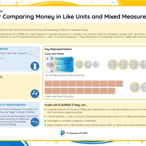 3M042 Master Comparing Money in Like Units and Mixed Measures