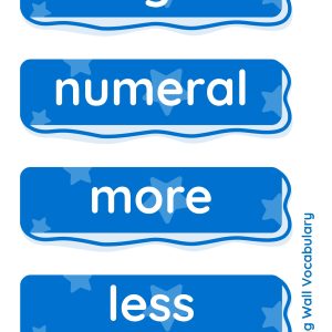 YR1 Place Value of Integers Vocabulary