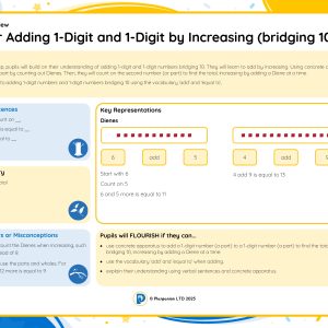 1M089A Master Adding 1-Digit and 1-Digit by Increasing (bridging 10) A