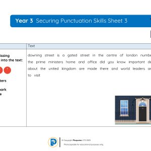 YR3 Securing Punctuation Skills Sheet 003