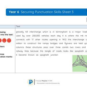 YR6 Securing Punctuation Skills Sheet 003