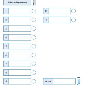 Assess Subtraction Facts (bridging 10)