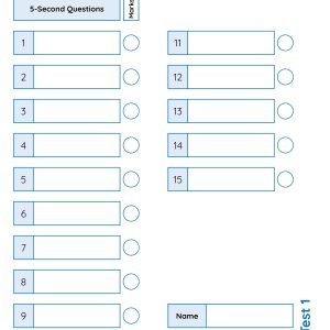 Assess Subtraction Facts (not bridging 10)